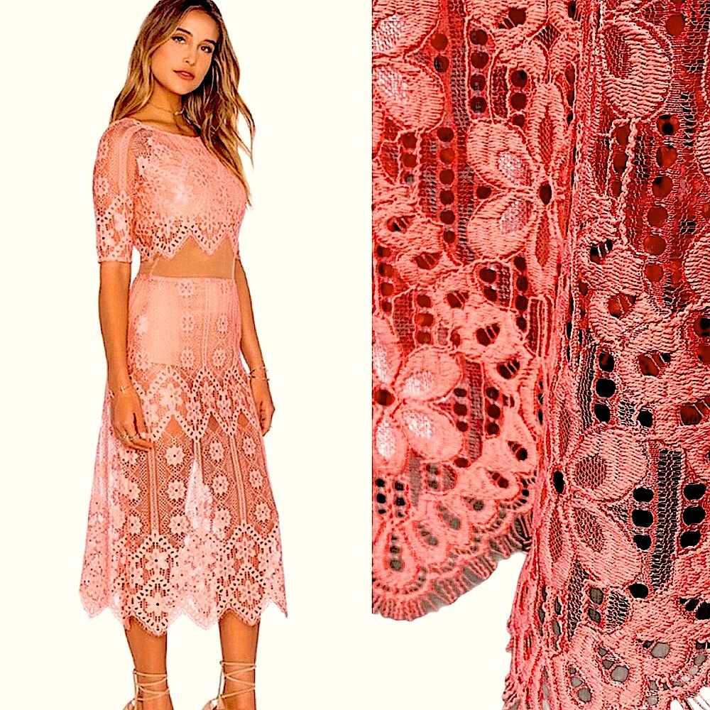 PRICE DROP!! 💥💥🌤️🌤️For Love And Lemons Midi Illusion Dress (S) - Picture 1 of 16